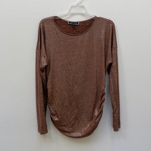 Brown Long Sleeve Top